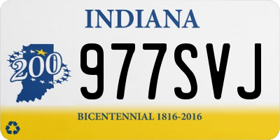 IN license plate 977SVJ