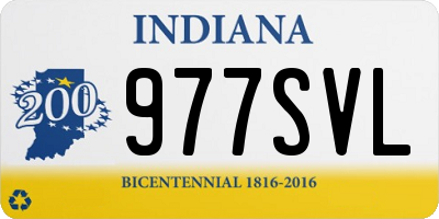 IN license plate 977SVL