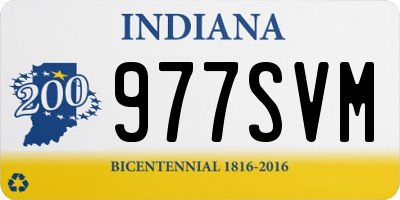 IN license plate 977SVM