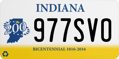 IN license plate 977SVO