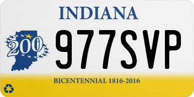 IN license plate 977SVP