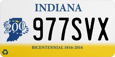 IN license plate 977SVX