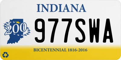 IN license plate 977SWA
