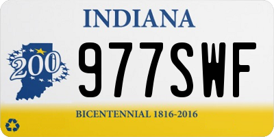 IN license plate 977SWF