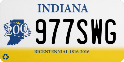 IN license plate 977SWG
