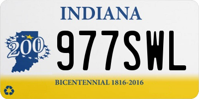 IN license plate 977SWL