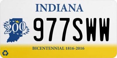 IN license plate 977SWW