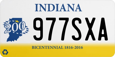 IN license plate 977SXA