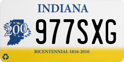 IN license plate 977SXG