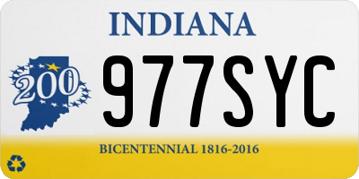 IN license plate 977SYC