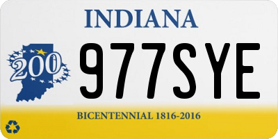IN license plate 977SYE
