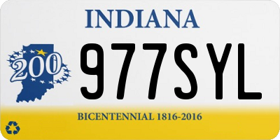 IN license plate 977SYL