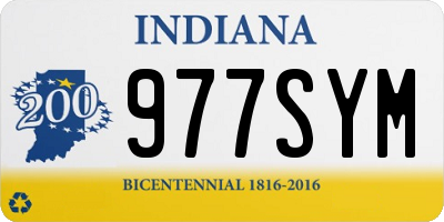 IN license plate 977SYM