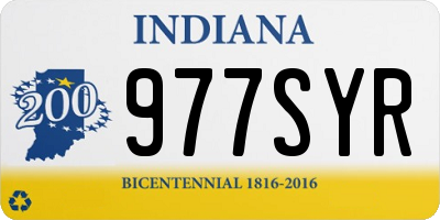 IN license plate 977SYR