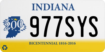 IN license plate 977SYS