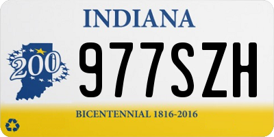 IN license plate 977SZH