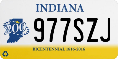 IN license plate 977SZJ