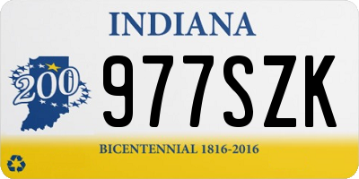 IN license plate 977SZK