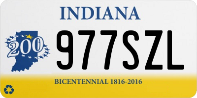 IN license plate 977SZL