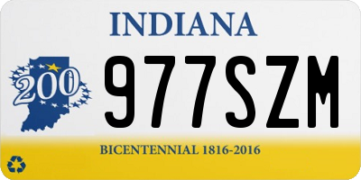 IN license plate 977SZM