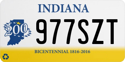 IN license plate 977SZT