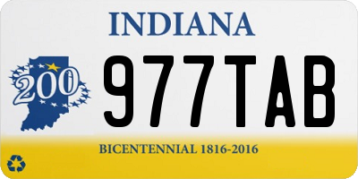 IN license plate 977TAB