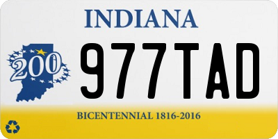 IN license plate 977TAD