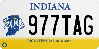 IN license plate 977TAG