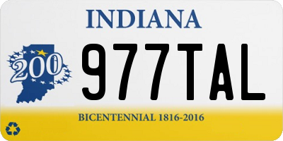 IN license plate 977TAL