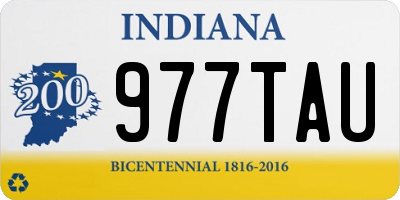 IN license plate 977TAU
