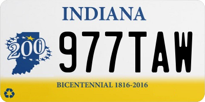 IN license plate 977TAW