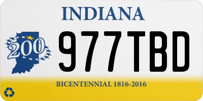 IN license plate 977TBD