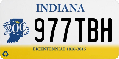 IN license plate 977TBH