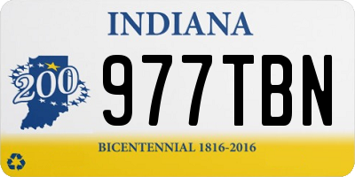 IN license plate 977TBN