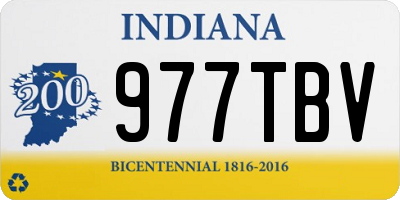 IN license plate 977TBV