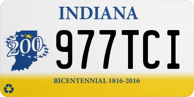 IN license plate 977TCI