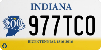 IN license plate 977TCO