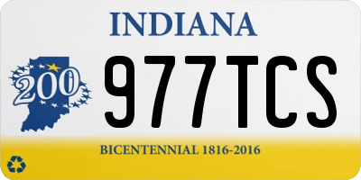 IN license plate 977TCS
