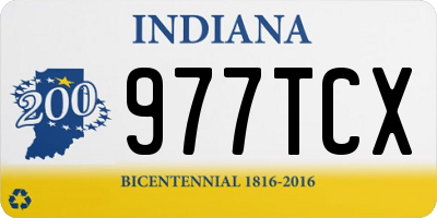 IN license plate 977TCX