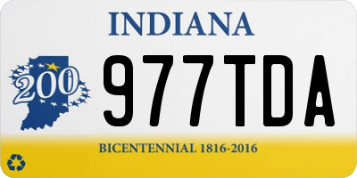 IN license plate 977TDA