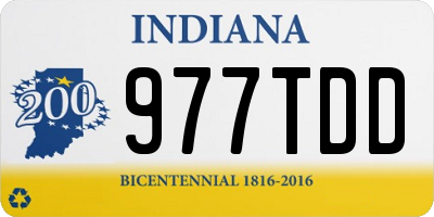 IN license plate 977TDD