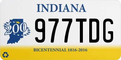 IN license plate 977TDG