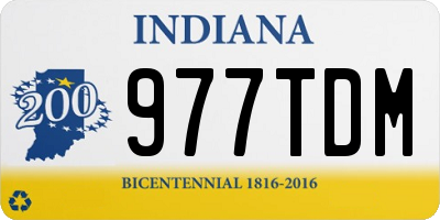 IN license plate 977TDM