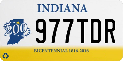 IN license plate 977TDR