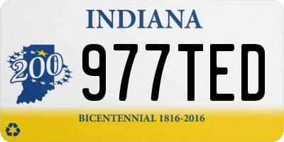 IN license plate 977TED