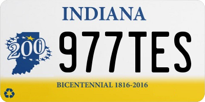 IN license plate 977TES