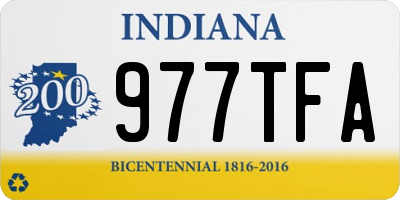 IN license plate 977TFA