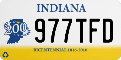 IN license plate 977TFD