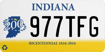 IN license plate 977TFG