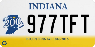 IN license plate 977TFT